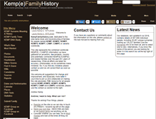 Tablet Screenshot of kempfamilyhistory.com